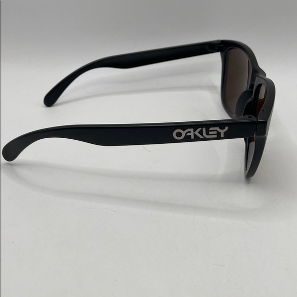 Vintage Oakley Frogskins Matte Black Sunglasses With Bronze Amber Lense main image 7